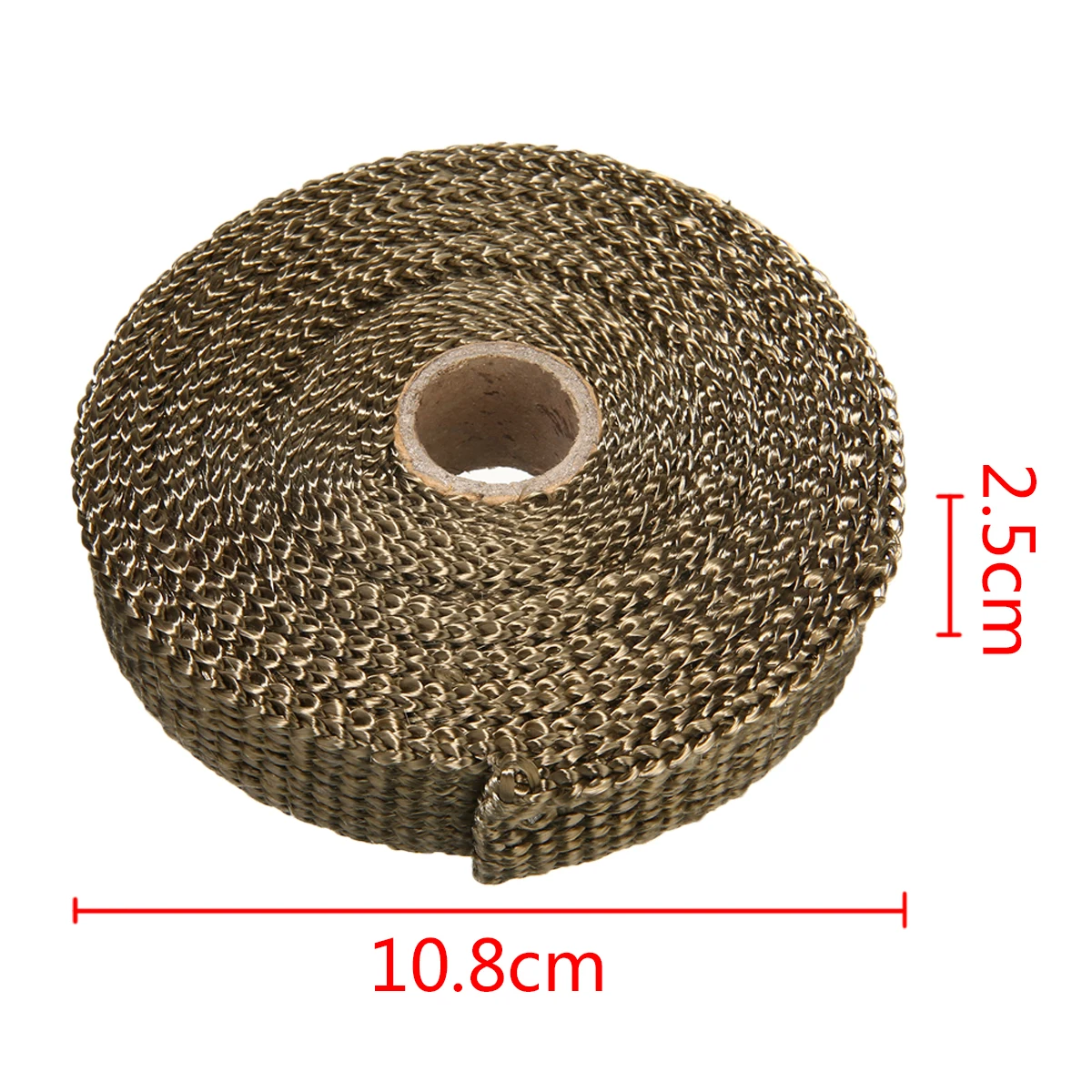 25mm*7.5 Meters Thermal Exhaust Header Pipe Tape Heat Insulating Wrap Tape Fireproof Cloth Roll With Durable Steel Ties Kit