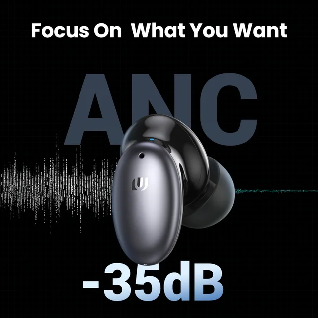 【Nowość】 ugreen HiTune X6 słuchawki bezprzewodowe Bluetooth 5.1 słuchawki TWS ANC 35dB hybrydowa aktywna redukcja szumów 50ms 2