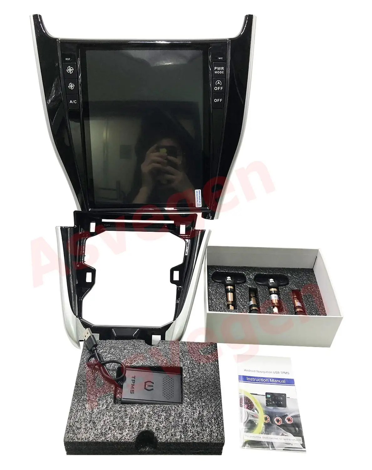 Вертикальный мультимедийный блок Tesla 12 1 дюйма для Toyota Harrier Player с Android 6 0 DVD стерео