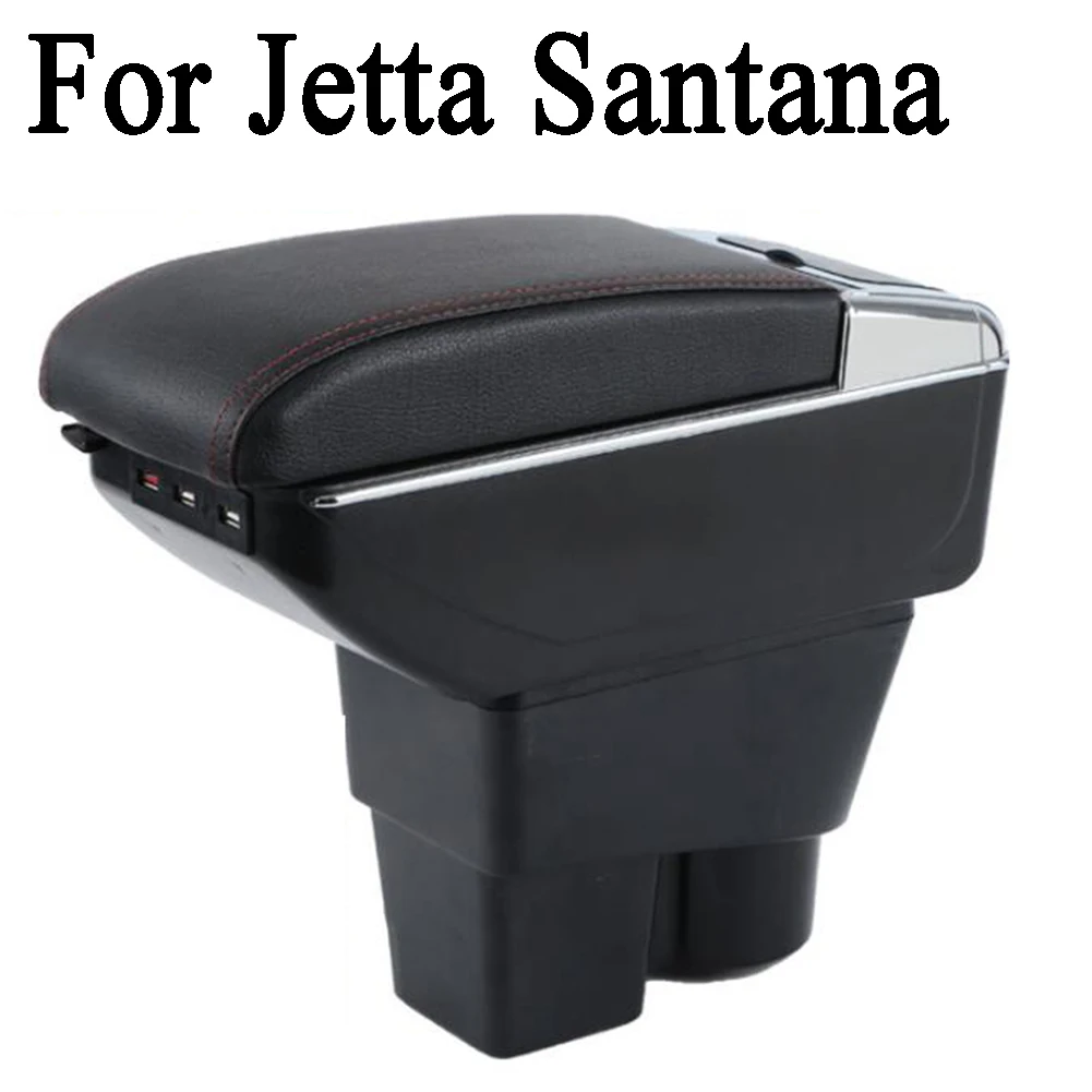 Подлокотник организовать коробку для Volkswagen Jetta Golf 7 MK6 Santana Tiguan L Polo из искусственной кожи для хранения 7 usbс панелью лампы