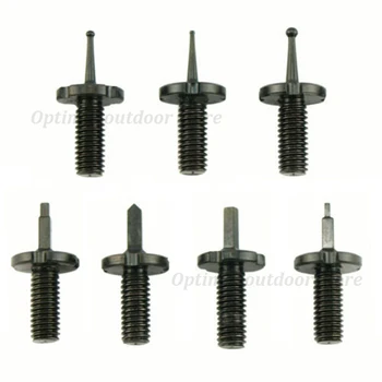 

TOtrait 7 pieces Front Sight Post Body Assortment Replacement Kit - Steel black Hunting accessories