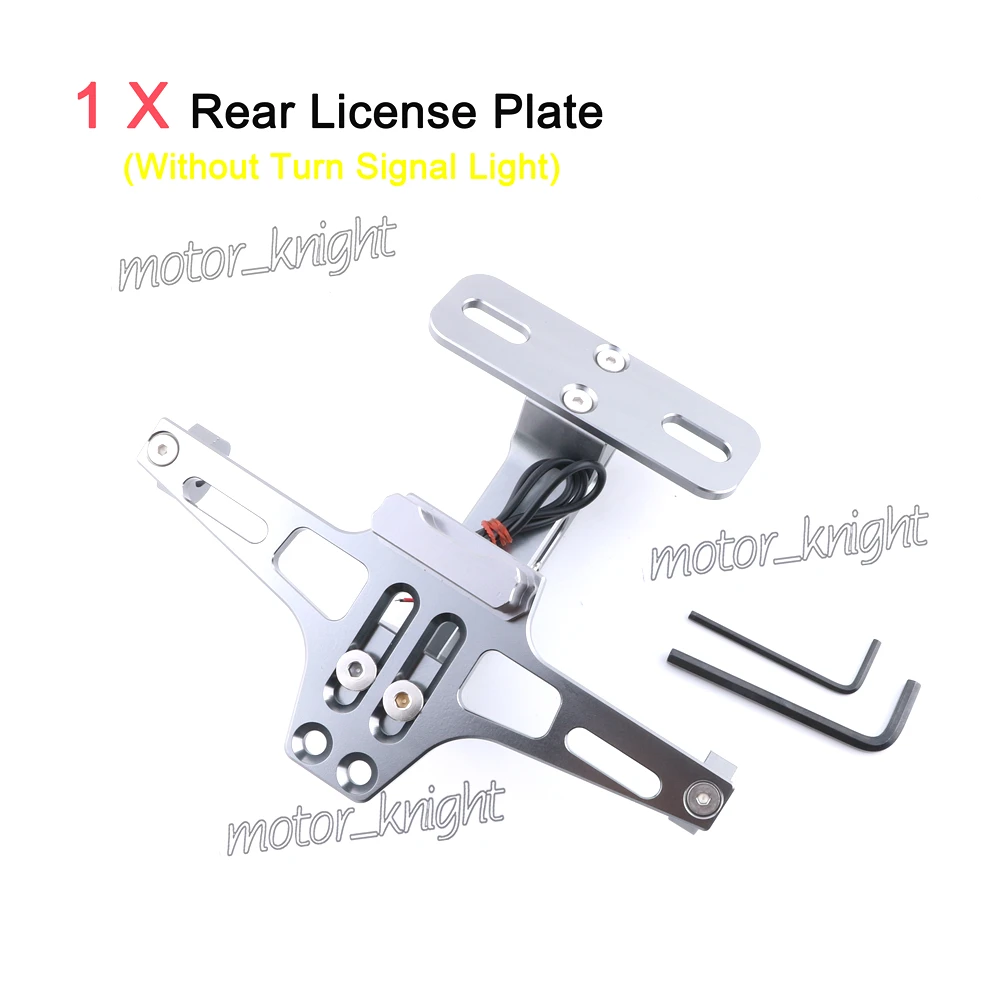 CNC Fender Eliminator License Plate frame Turn Signal Light For Triumph Daytona 675 Tiger 1050 800 800XC 1200 SPEED TRIPLE - Цвет: Серый