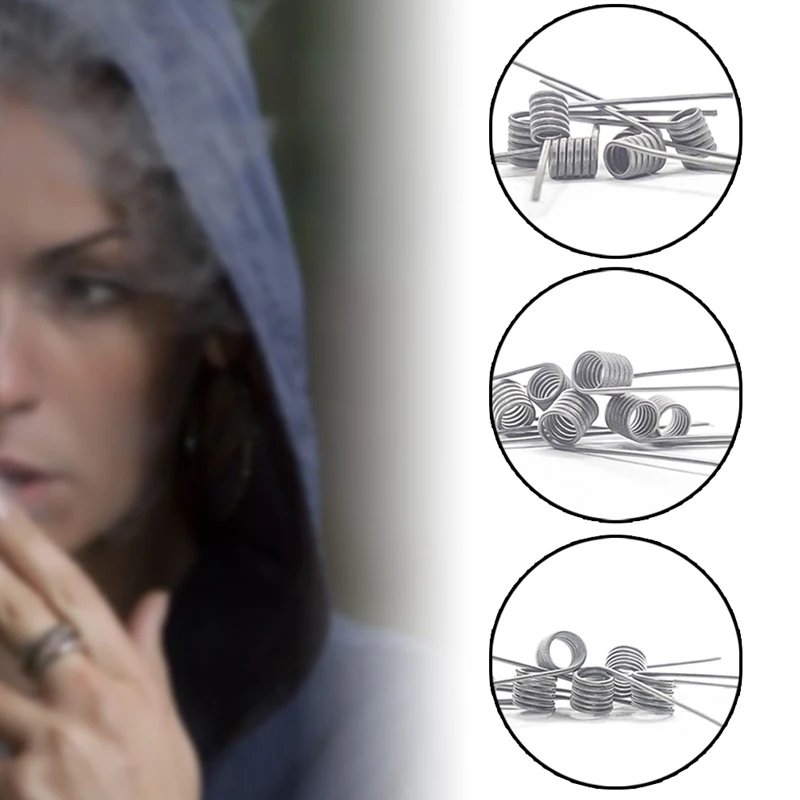 BMTD MTL Clapton Fused Coil A1 готовые катушки для DIY Vaper RDA RTA танк Атомайзеры Высокая