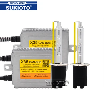 

SUKIOTO 35W DLT Canbus Ballast Xenon Kit Fast Start No Error Canbus X35 Ballast H1 H7 H11 9012 D2H 5500K Car Light HID Bulb Kit