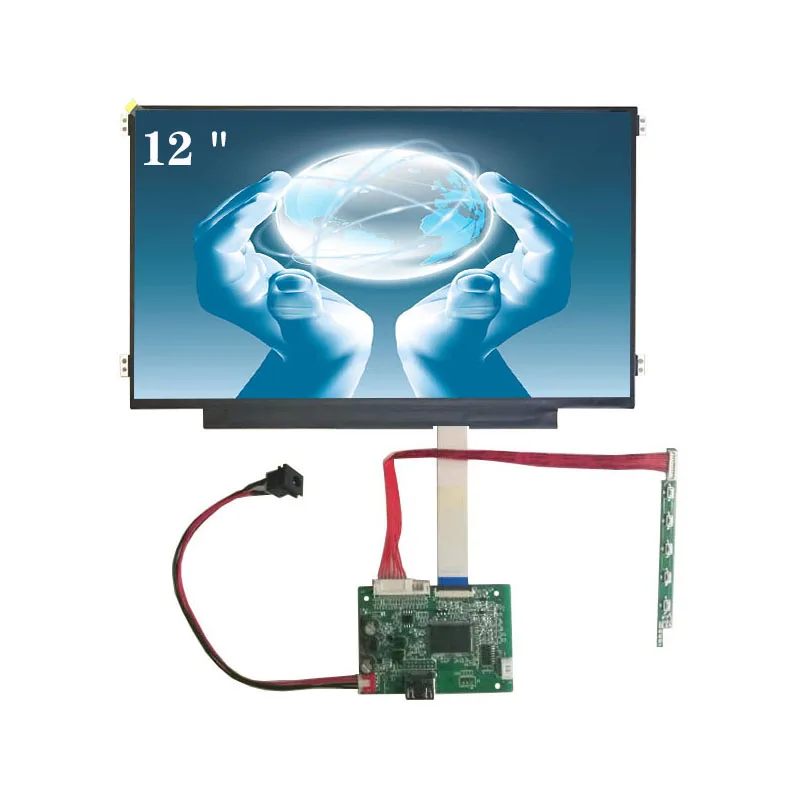 ЖК дисплей для ноутбука ZHIXIANDA 12 дюймов с поддержкой интерфейса HDMI 1920*1080 edp 30