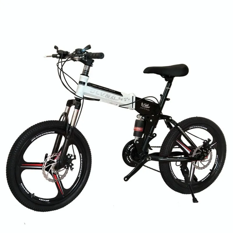20 inch mountain bike folding children's bike double shock absorption mountain men and women's variable speed bike A0020