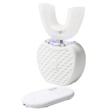 360 ° Автоматическая звуковая электрическая зубная щетка Водонепроницаемая интеллектуальная u-образная автоматическая зубная щетка отбеливающая электрическая зубная щетка