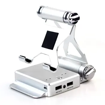 

Multi-functional Mobile Phone Bracket Bluetooth Stereo 3-in-1 Speaker 3-1 5-65 20-80% Power Bank Cellphone Mount