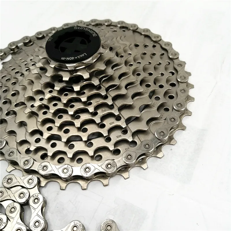 Deore X10 велосипед 10-11 скорость MTB горный велосипед цепь 116 звенья 30/33 скоростная кассета свободного хода велосипеда цепь