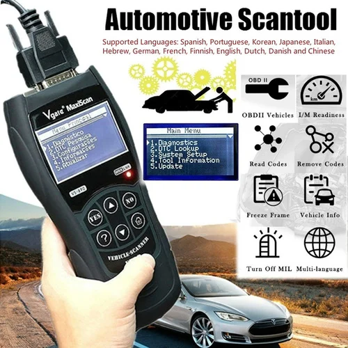 Vgate Scantool VS890 Профессиональный OBD OBD2 автомобильный диагностический сканер