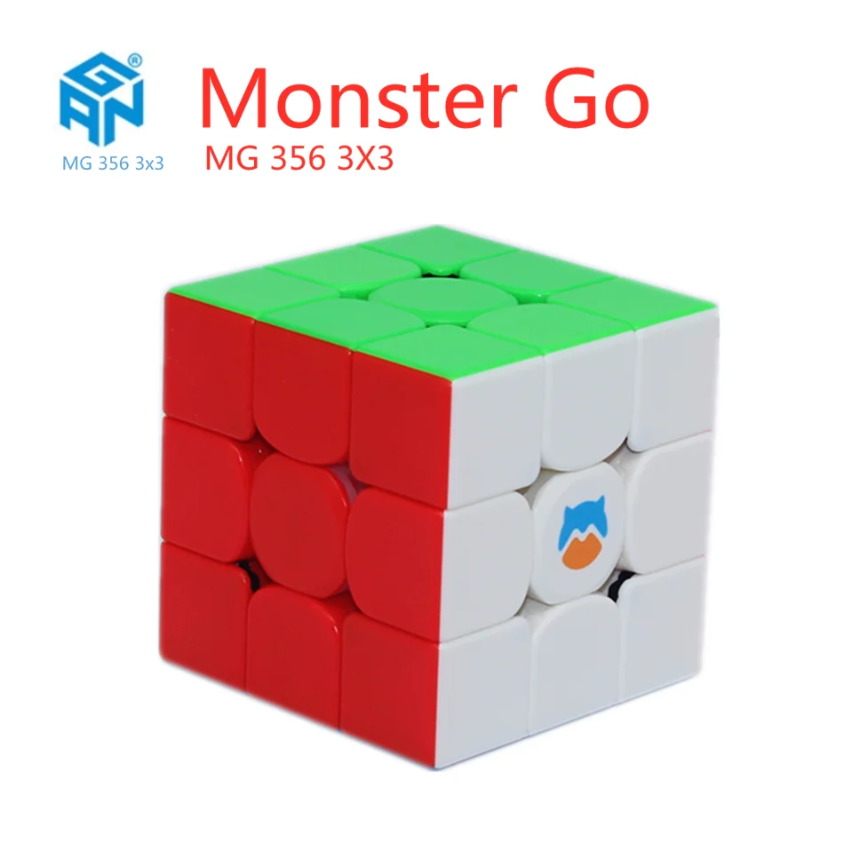 GAN Monster Go M356 3X3X3 Magnetic Stickerless Speed Magic Cube Puzzle Toy