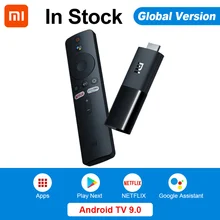 Оригинальный ТВ-стик Xiaomi Mi, Android TV 9,0, четырехъядерный, 1080P, HD аудио декодирование, Chromecast, Netflix, смарт-ТВ-Стик, 1 ГБ, 8 Гб