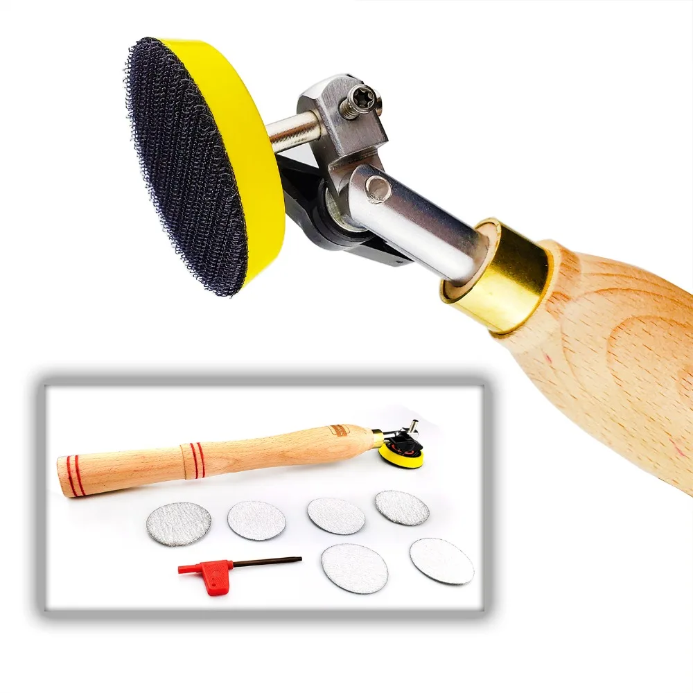 Compatible avec l'outil de ponçage de bol en bois avec disque de ponçage  pour l'outil de tournage de bois