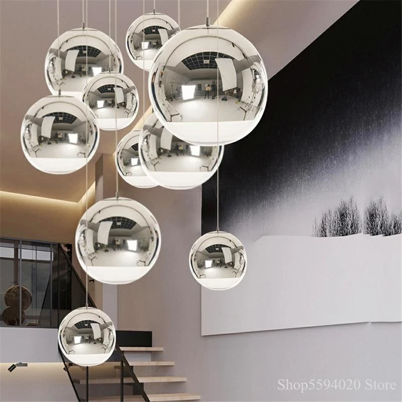 Modern Ball Luster Ceiling Chandelier Pendant Light Industrial Light Fixture E27