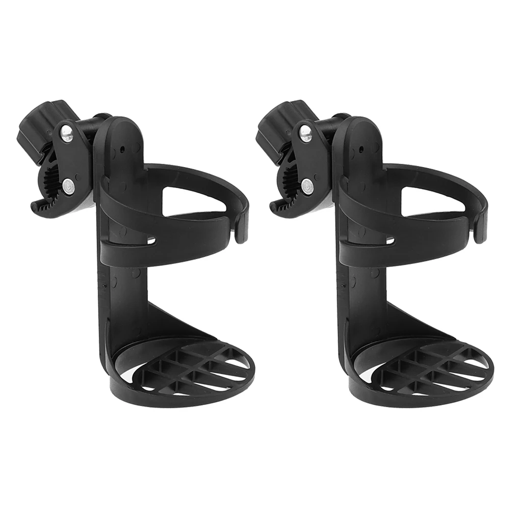 2pcs Clip-on Cup Holder For /Wheelchair/Rollator Elderly No Spill