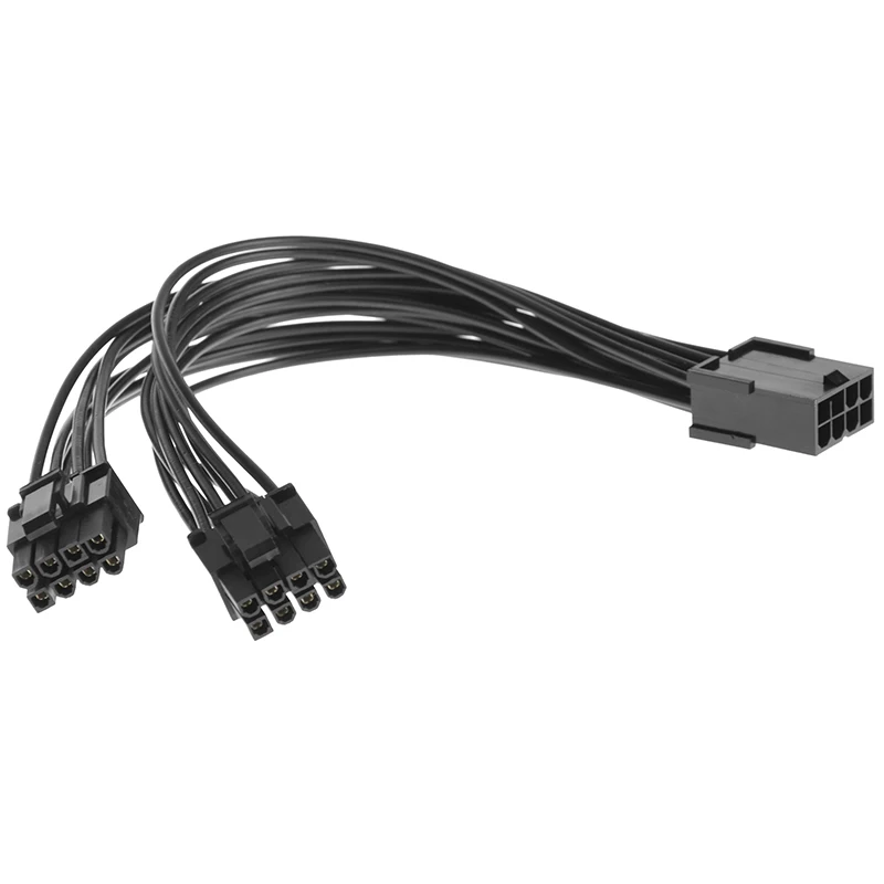 Computer graphics card adapter 6p to 8p 8p one minute two large 4P to