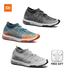Мужские кроссовки Xiaomi Mijia, легкая дышащая вязаная обувь для улицы, беговые наушники, размер 39-46 Мужские кроссовки Xiaomi Mijia, легкая дышащая вязаная обувь для улицы, беговые наушники, размер 39-46