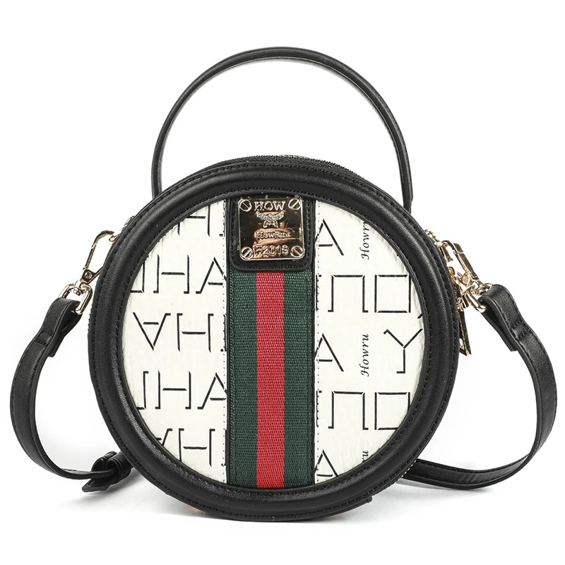

Luxury Handbags Small Round Tote Bags Women High Quality PU Leather Circular Shoulder Messenger Bags Designer Ladies Hand Bag