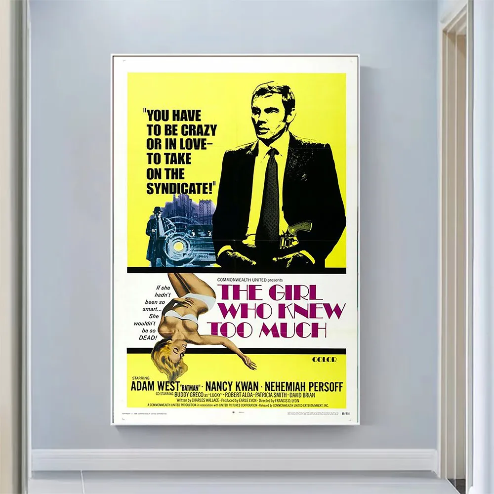 

V2138 The Girl Who Knew Too Much Vintage Classic Movie Wall Silk Cloth HD Poster Art Home Decoration Gift