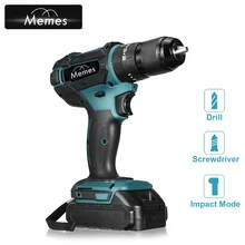 Furadeira elétrica sem fio, bateria de 21v e 13mm, ferramenta elétrica com bateria recarregável