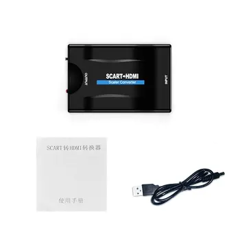 

1080P HD Video Converter Scart to Hdmi Video HDTV Converter 1080P HD Video Converter Universal Lightweight