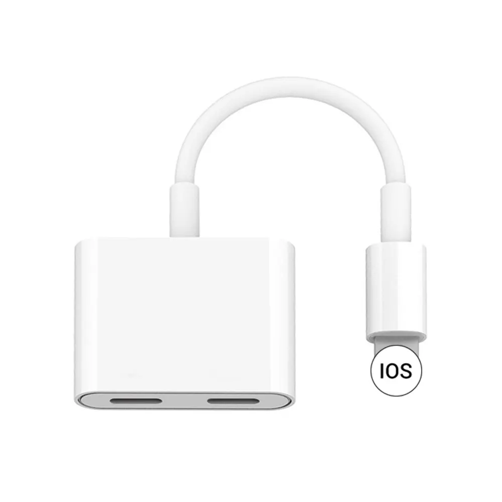 

2 In 1 For Lightning Adapter For IPhone 7 Charging Adapter For IPhone 8 7 Plus 10 X Charger Splitter Headphone Adapter