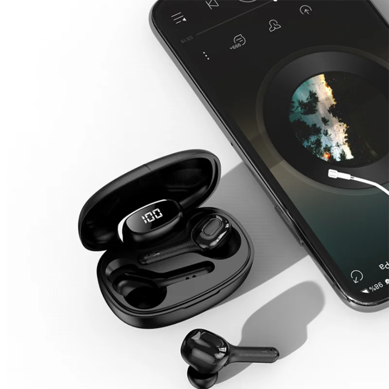 TWS сенсорные Bluetooth наушники с отпечатком пальца HD стерео беспроводные наушники с шумоподавлением игровая гарнитура