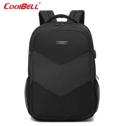 COOLBELL Backpack Nylon Waterproof Anti-theft Student Backpack 15.6Inch Laptop Backpack Fashion Travel Business Luggage Backpack