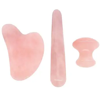 

1 Set Natural Jade Beauty Massage Tools Crystal Jade Scraping Board Facial Massager For Massage Meditation Relaxing