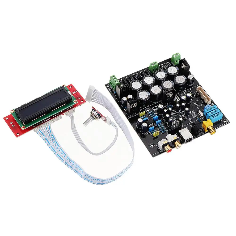 

LEORY AK4490 + AK4118 + OP AMP NE5532 DAC Audio Decoder Board D3-003 Decodificador Soft Control Without USB Daughter Card