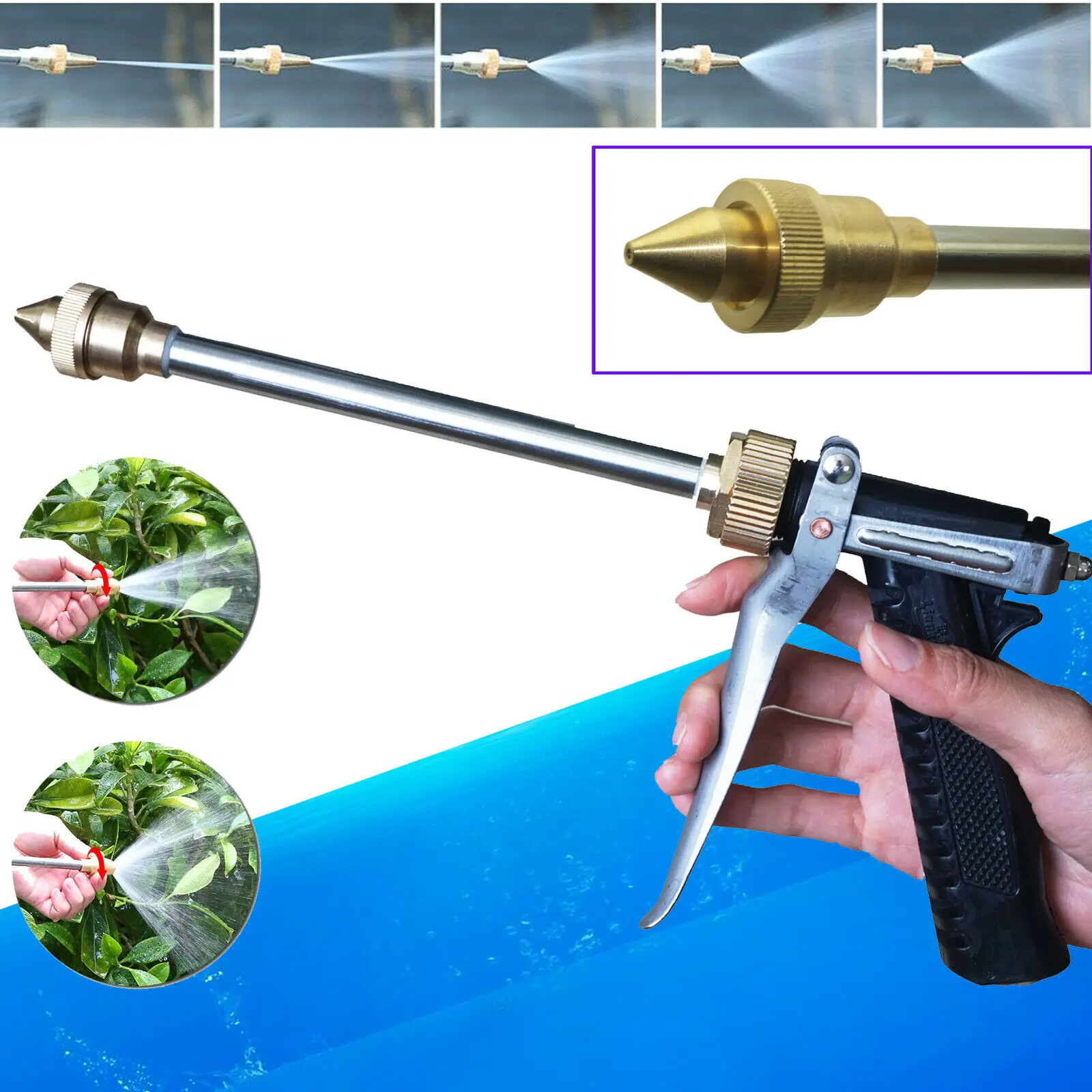 Pressure Sprayer Pumps Nozzle Garden Weed Herbicide Pesticide Liquids