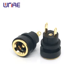 DC-022B DC Power Supply Jack Socket Female Panel Mount Connector Plug Adapter 5.5*2.1 5.5*2.5 Dc022b Snap In Type