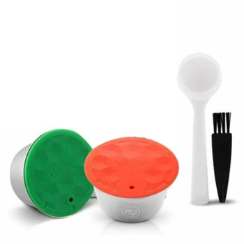 

Refillable Coffee&milk Capsule For Dolce Gusto Filter Pod Steel With Scoop&brush