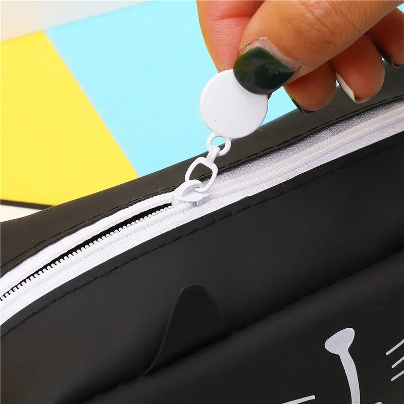 Креативные школьные пеналы Kawaii Cat, милая гелевая ручка, вместительная коробка, офисные школьные канцелярские принадлежности 04892