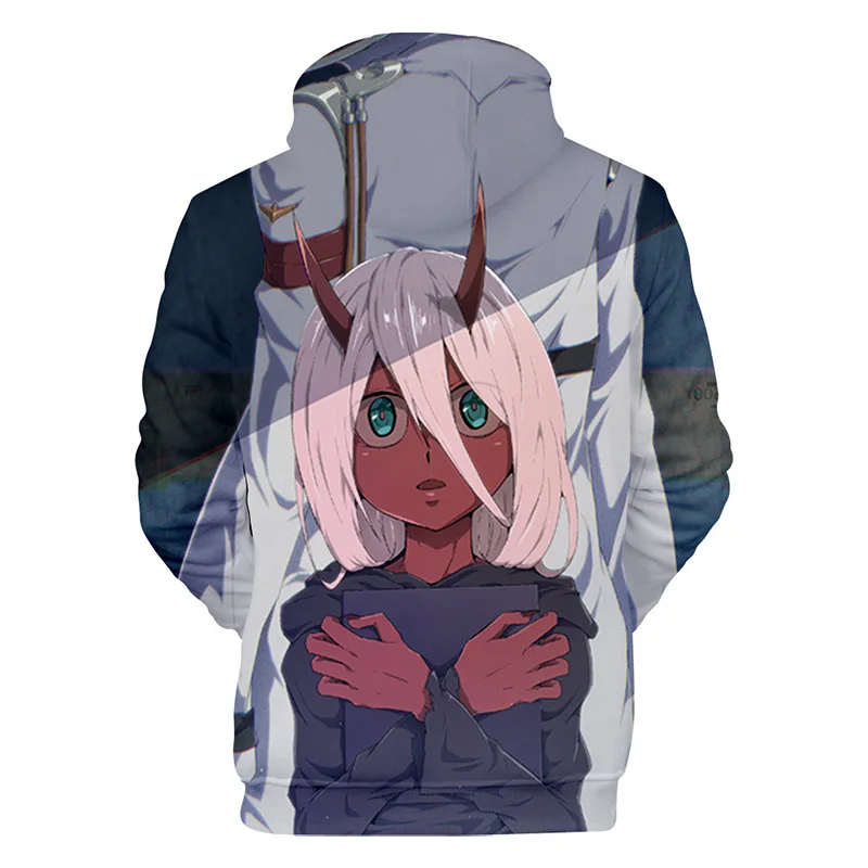 Darling In The Franxx толстовки женские с длинным рукавом толстовки с капюшоном повседневные трендовые уличные толстовки