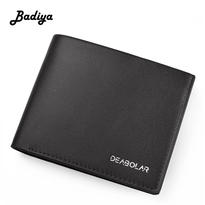 

Casual Men Wallet Solid Color Bifold Billfold Short Silm Clutch Bag Large Capacity Coin Purse Multi Slots Business Card Holder