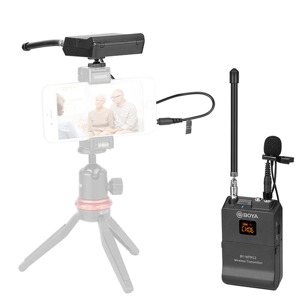 Беспроводной петличный микрофон для iPhone HUAWEI DSLR камера видеокамера ПК Youtube