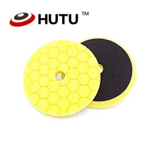 6 дюймов Полировочный коврик шестигранный узор Губка Пена автомобиля полировочные колодки желтый средний режущий коврик