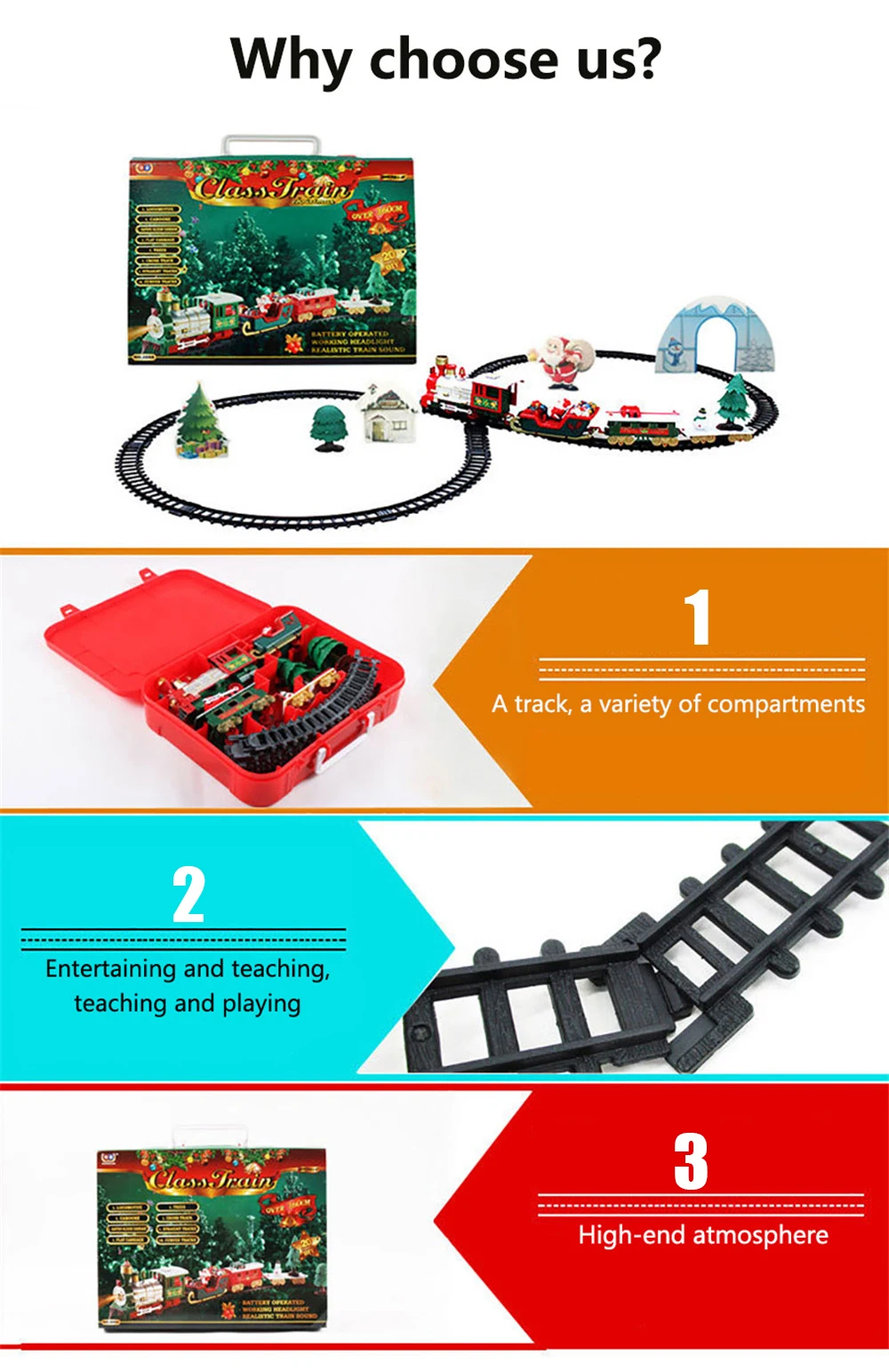 Детские развивающие игрушки Рождественский подарок электрический трек поезд набор родитель-ребенок Интерактивная игрушка для общения 28253
