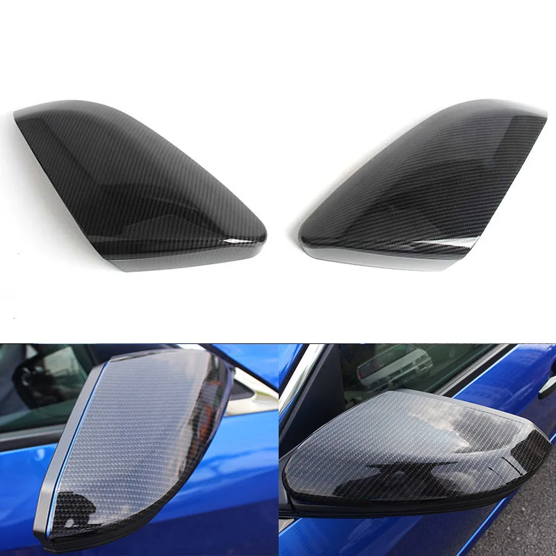 

Best new For Honda Civic ABS Rear View Wing Caps Carbon Fiber Style Rear View Side Mirror Cover 2016-2018 2pcs/set