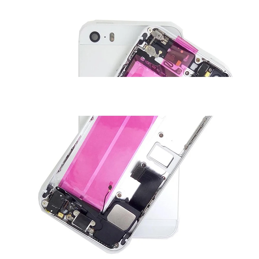 Задний Полный Корпус для IPhone 5 5G 5S 5C SE батарея задняя дверца-крышка средняя рамка Шасси+ гибкий кабель сборка Замена Ремонт