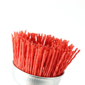 

50mm 2" Nylon Abrasive Wire Brush Cup Wheel Metal Polishing Derusting Rotary Tool used to polish and grind