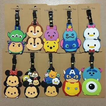 

Animal Cartoon Luggage Tags Travel Accessories Silica Gel Suitcase ID Addres Holder Baggage Boarding Portable Label