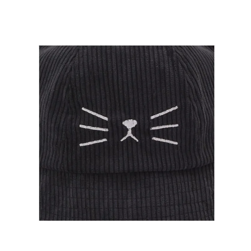 PEIKONG японская Милая Рыбацкая шапка с кошачьими ушками, женская осенняя и зимняя теплая Солнцезащитная шляпа от солнца, шапка для диких студентов