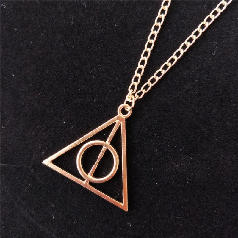 Harri Potter Snith экшн-игрушка, фигурные кольца, ожерелье, аксессуары, кожаный браслет Luna Deathly triangle Hallow Ring, игрушки для косплея - Цвет: c
