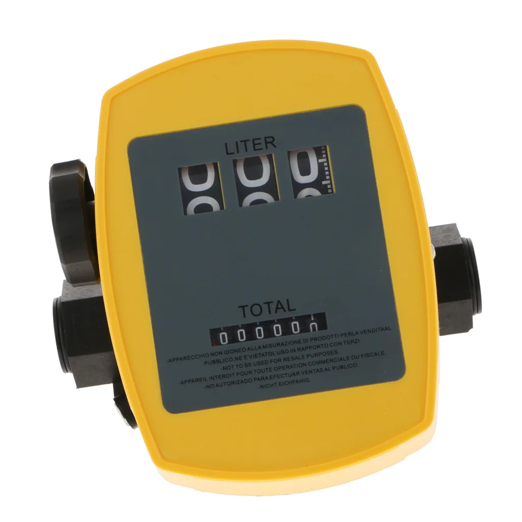 Mechanical Fuel Flow Meter 1% Accuracy 20L-120L min 1Inch Inlet Oil Meter
