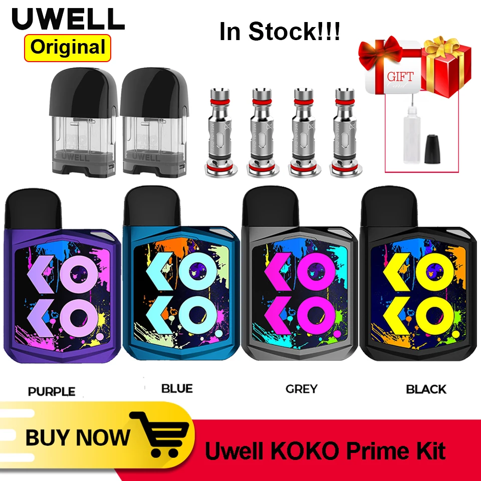 Набор для вейпа Uwell Caliburn KOKO Prime 15 Вт 690 мАч набор электронной сигареты емкость 2 мл