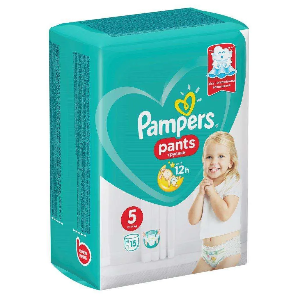 Трусики Pampers Pants 5(12-18 кг) 15 шт