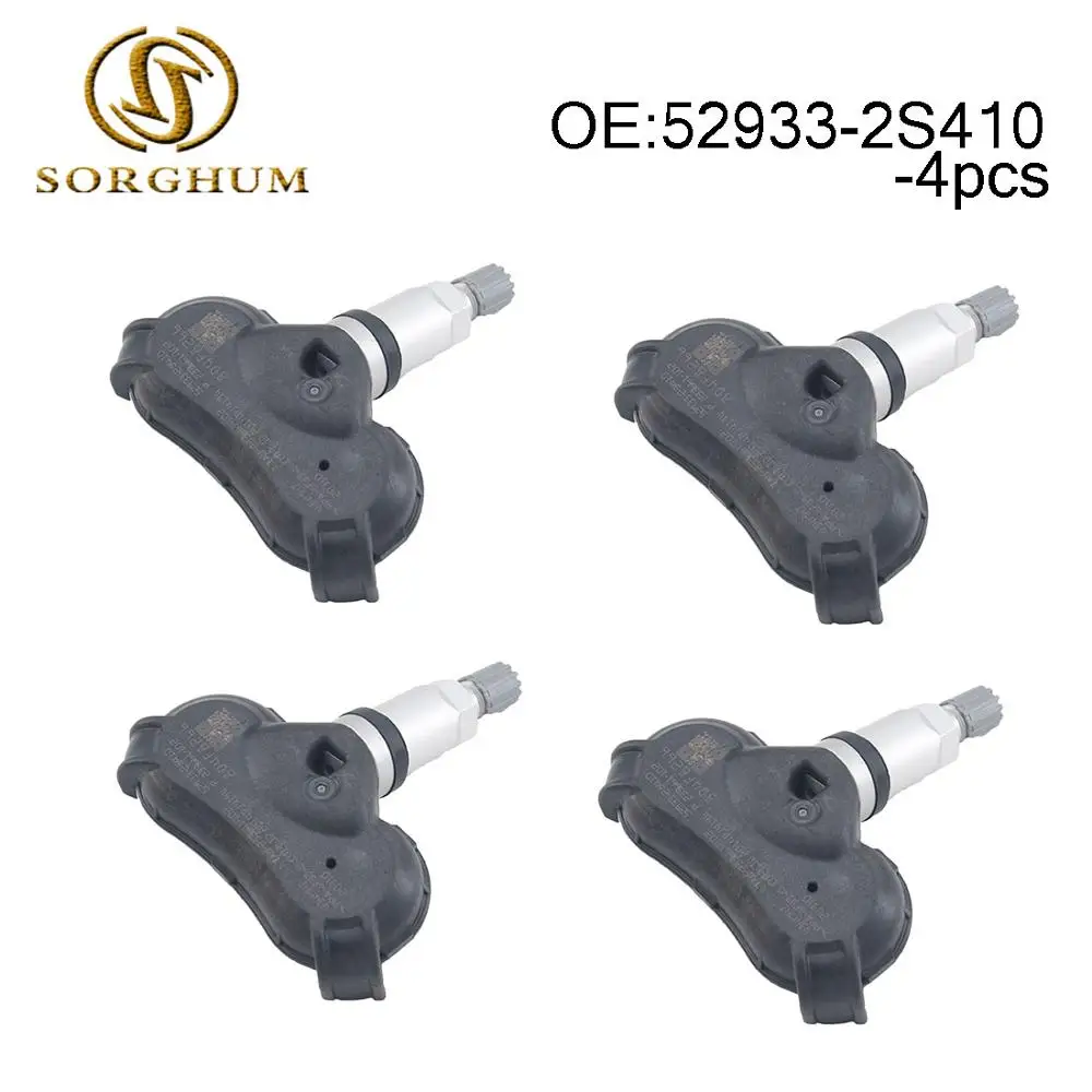 

4pcs 52933-2S410 Tire Pressure Sensor TPMS 433MHz Fits For Kia Sportage For Hyundai IX35 Elantra Equus