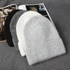 New Rabbit Cashmere Unisex Woman Winter Hat With Lurex Sequin Autumn Beanies Cashmere Woman Warm Wool Skullies Gift 5